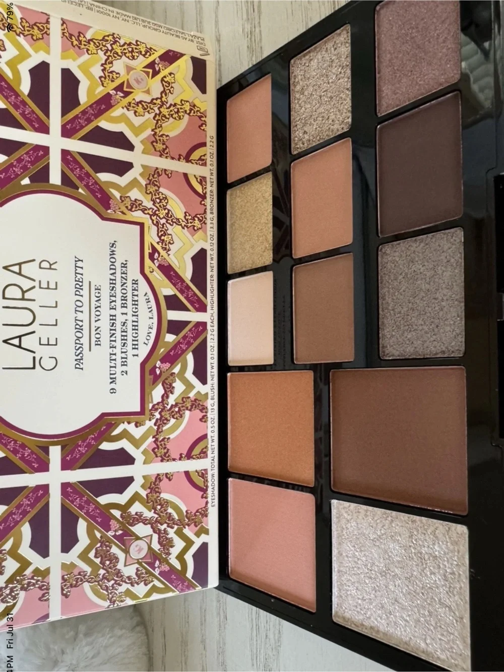 Laura Geller Passport to Pretty Neutral Eyeshadow Palette - Warm Neutrals & Gold